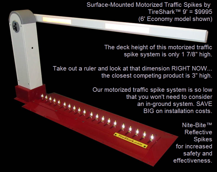 TireShark Motorized Traffic Spikes